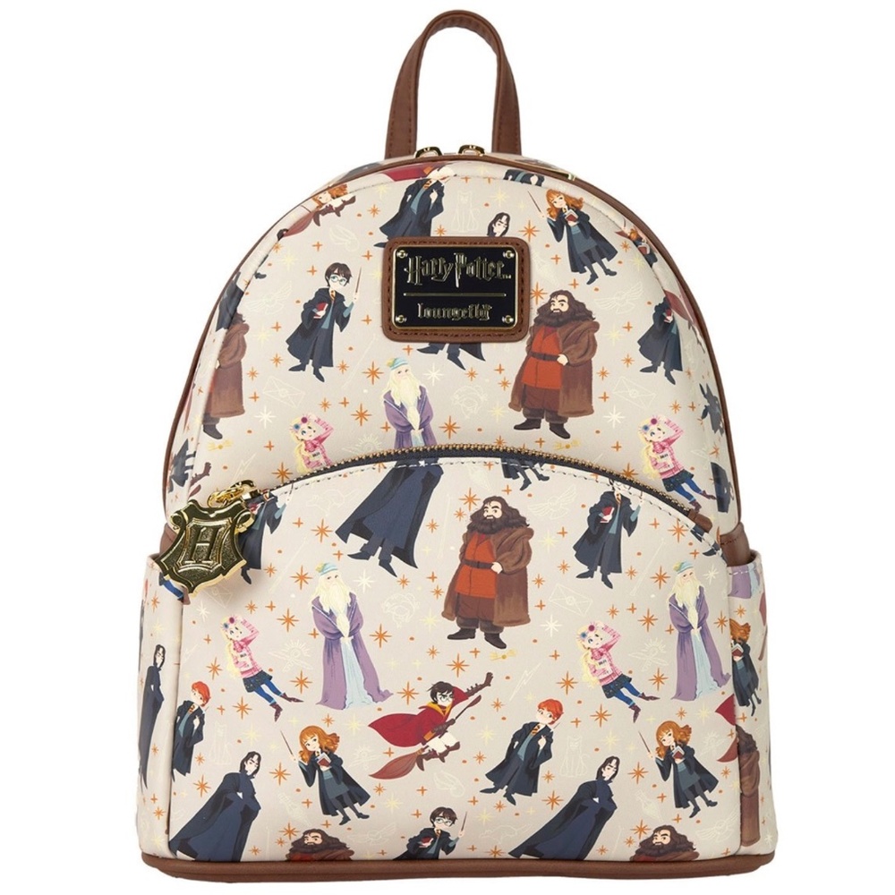 NWT Harry Potter and Friends AOP Mini Backpack